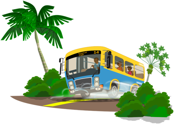 Free School Transport Leaf Vehicle Clipart Clipart Transparent Background