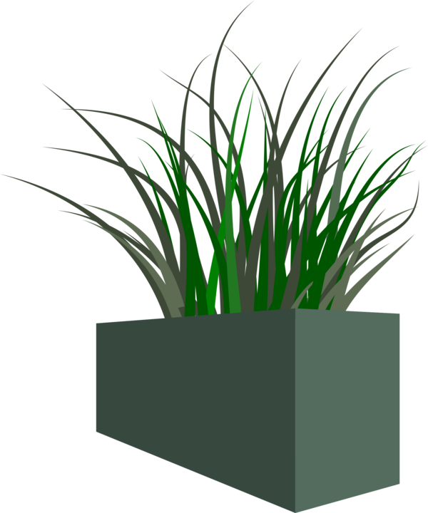 Free Herb Plant Grass Flowerpot Clipart Clipart Transparent Background