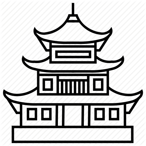 Free Temple Black And White Text Line Clipart Clipart Transparent Background