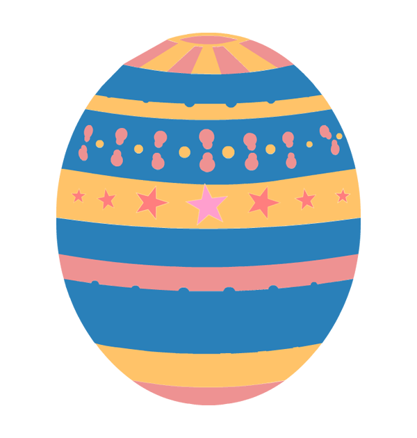 Free Easter Easter Egg Line Circle Clipart Clipart Transparent Background