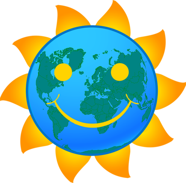Free Earth Day Planet Smiley Globe Clipart Clipart Transparent Background