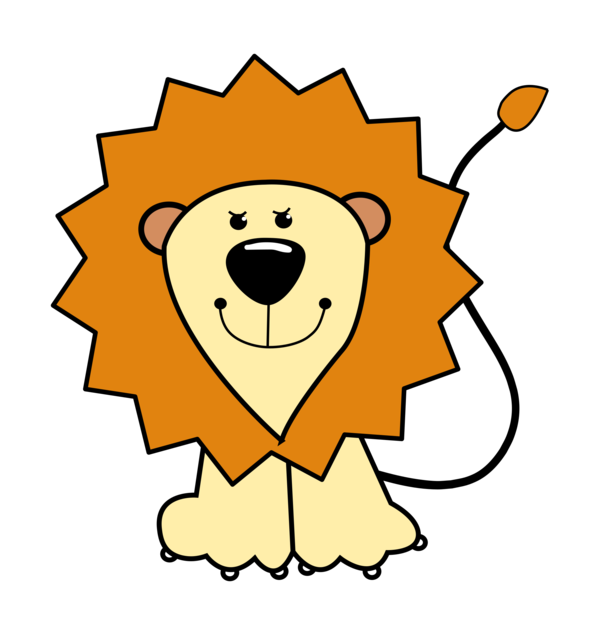 Free Lion Facial Expression Head Smile Clipart Clipart Transparent Background