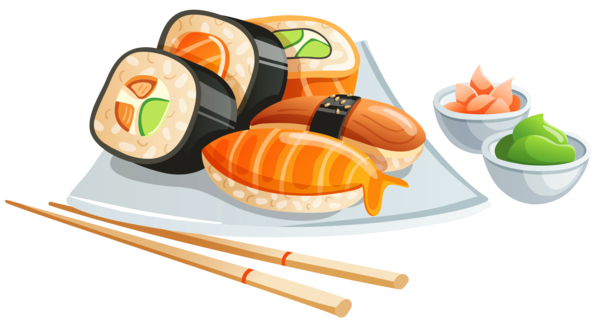 Free Sushi Food Cuisine Sushi Clipart Clipart Transparent Background