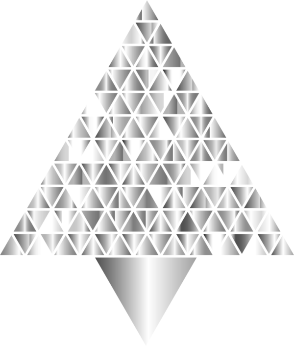 Free Christmas Black And White Triangle Symmetry Clipart Clipart Transparent Background
