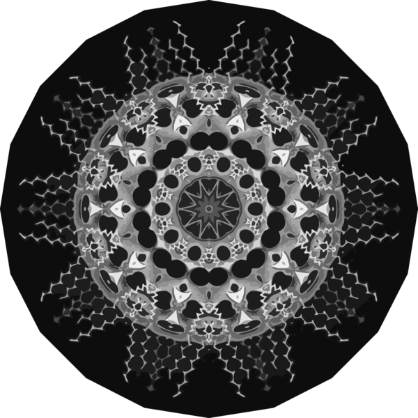 Free Snowflake Black And White Circle Doily Clipart Clipart Transparent Background