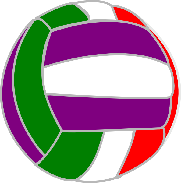 Free Volleyball Ball Magenta Line Clipart Clipart Transparent Background
