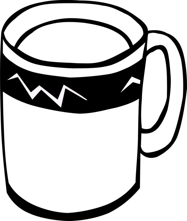 Free Coffee Black And White Mug Cup Clipart Clipart Transparent Background
