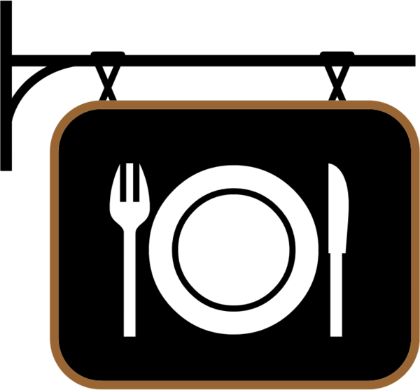 Free Restaurant Text Rectangle Symbol Clipart Clipart Transparent Background