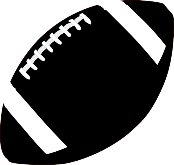 Free Football Black And White Line Sports Equipment Clipart Clipart Transparent Background