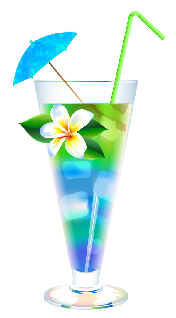 Free Cocktail Blue Hawaii Drink Cocktail Garnish Clipart Clipart Transparent Background