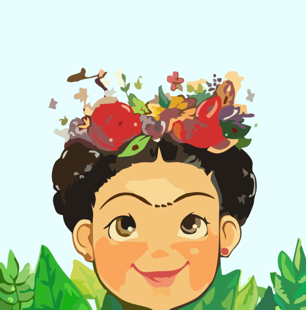 Free Fruit Facial Expression Cartoon Flower Clipart Clipart Transparent Background