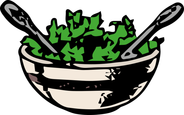 Free Salad Food Tableware Plant Clipart Clipart Transparent Background