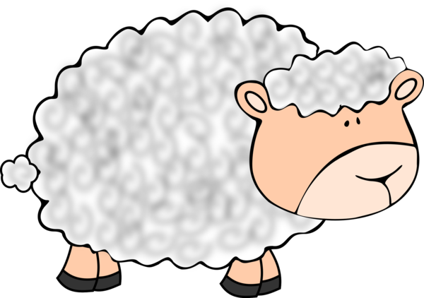 Free Sheep Nose Head Smile Clipart Clipart Transparent Background
