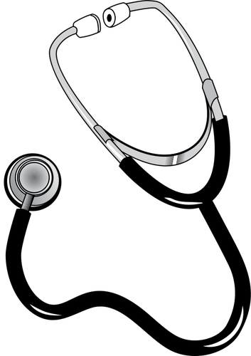 Free Medical Equipment Stethoscope Black And White Service Clipart Clipart Transparent Background