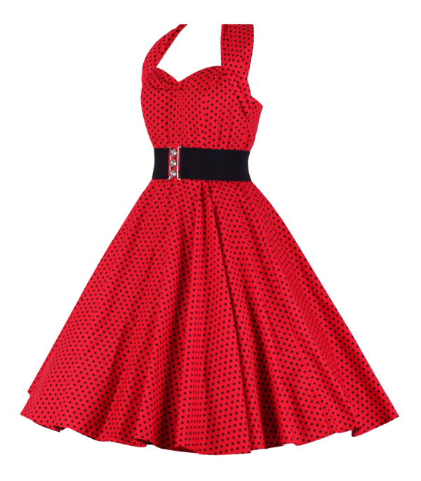 Free Dress Dress Day Dress Polka Dot Clipart Clipart Transparent Background