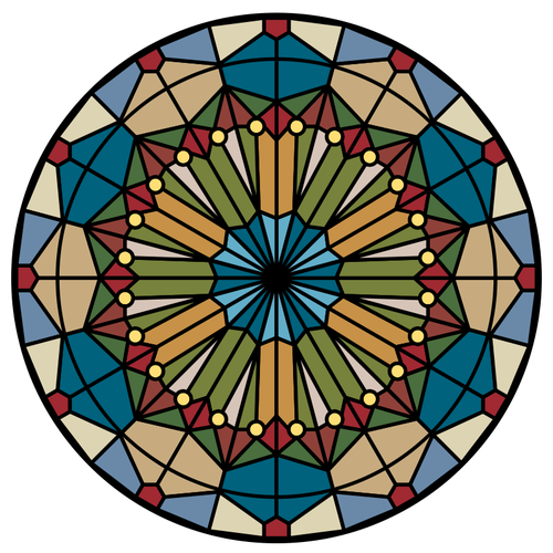 Free Church Glass Circle Symmetry Clipart Clipart Transparent Background