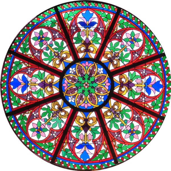 Free Church Circle Glass Symmetry Clipart Clipart Transparent Background