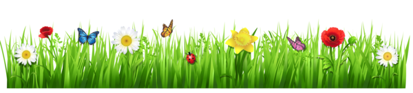 Free Spring Grass Flower Plant Clipart Clipart Transparent Background
