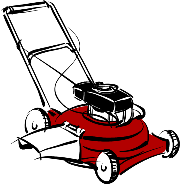 Free Lawn Black And White Outdoor Power Equipment Car Clipart Clipart Transparent Background