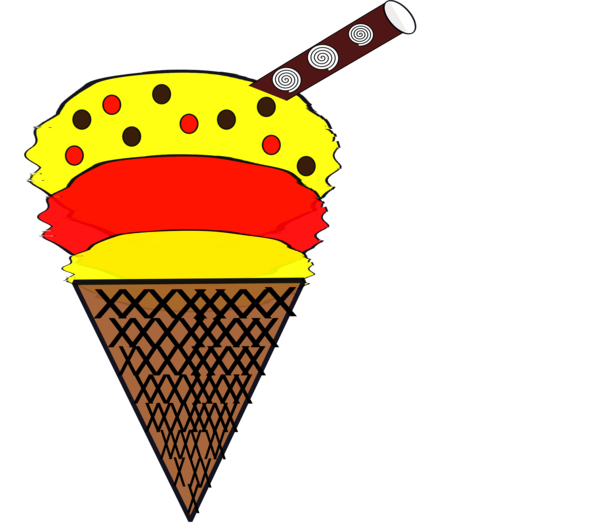 Free Ice Cream Ice Cream Cone Food Line Clipart Clipart Transparent Background