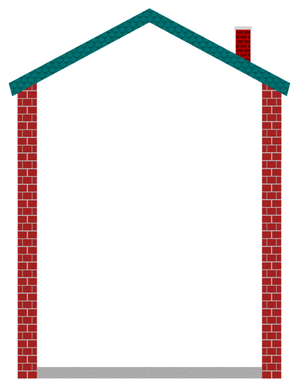 Free House Picture Frame Line Area Clipart Clipart Transparent Background