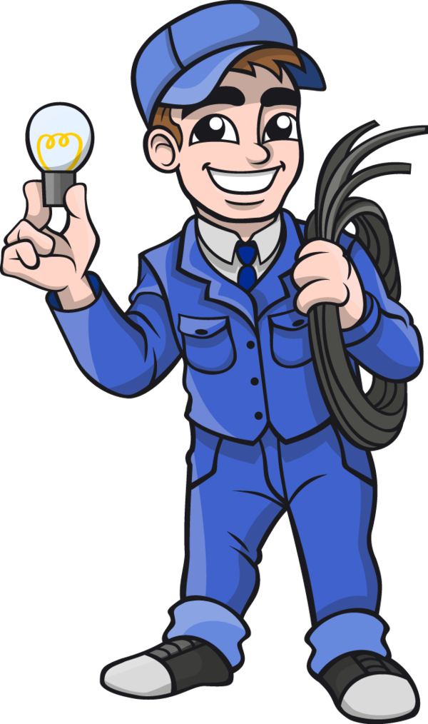 Free Electrician Male Cartoon Boy Clipart Clipart Transparent Background