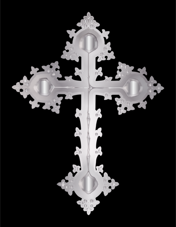 Free Church Cross Religious Item Black And White Clipart Clipart Transparent Background