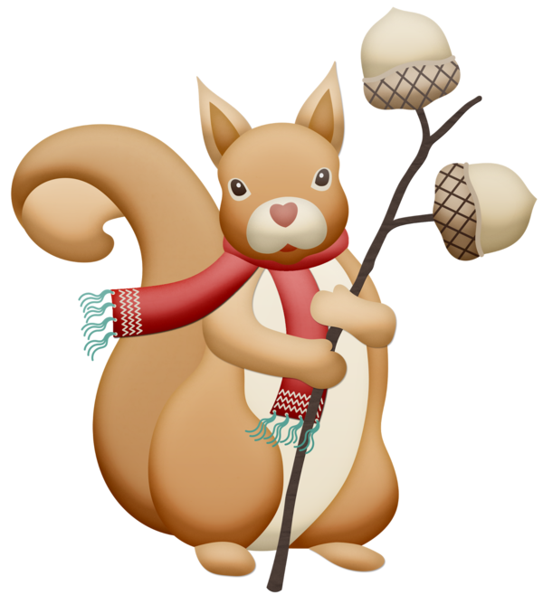 Free Squirrel Figurine Food Clipart Clipart Transparent Background