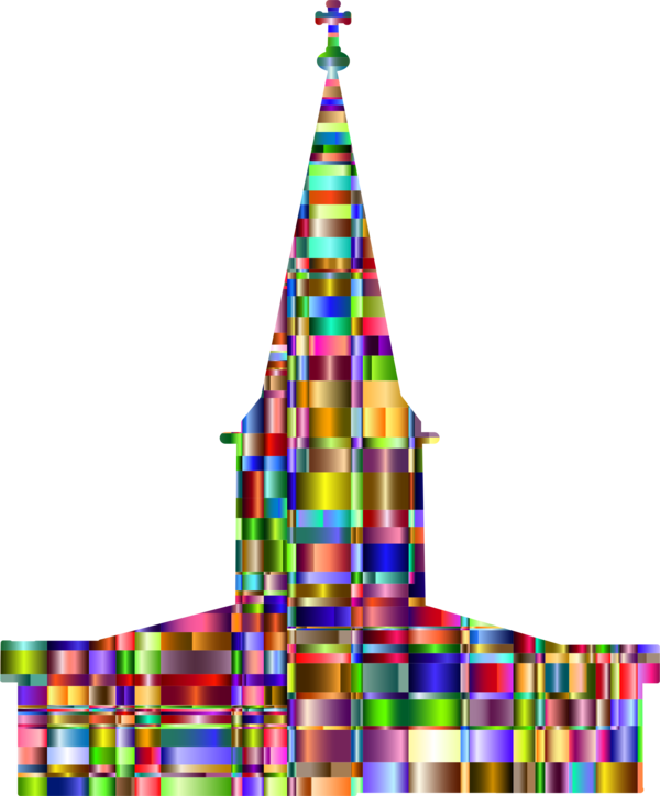 Free Church Line Christmas Tree Tree Clipart Clipart Transparent Background