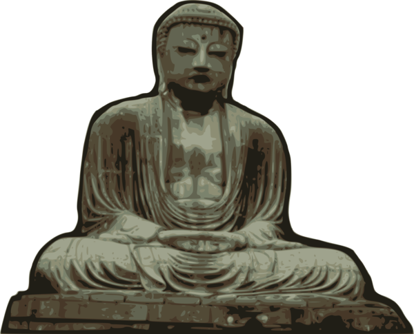 Free Temple Statue Sitting Sculpture Clipart Clipart Transparent Background