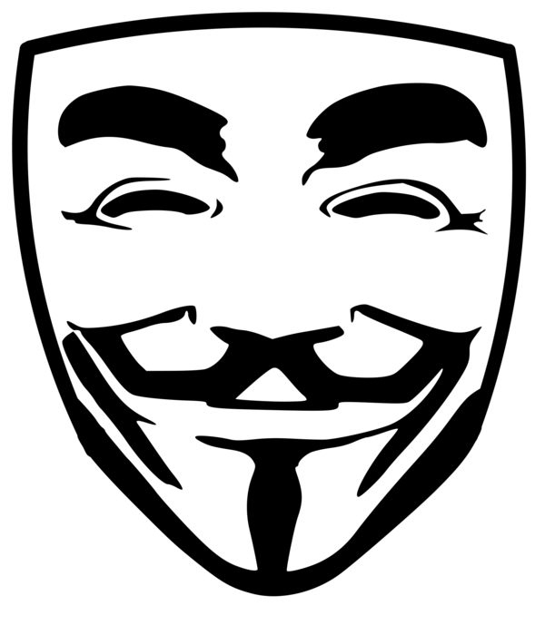 Free Hacker Face Black And White Facial Expression Clipart Clipart Transparent Background