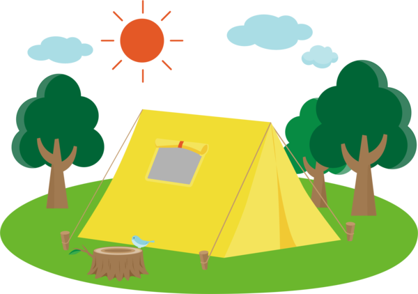 Free Camping Play Area Tree Clipart Clipart Transparent Background