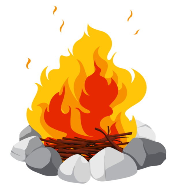 Free Camping Fire Tree Heat Clipart Clipart Transparent Background