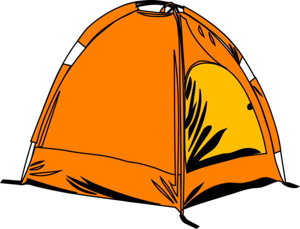Free Camping Cap Orange Headgear Clipart Clipart Transparent Background