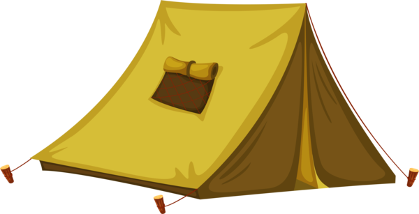 Free Camping Angle Yellow Tent Clipart Clipart Transparent Background