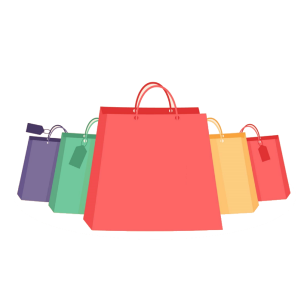 Free Shopping Red Pink Handbag Clipart Clipart Transparent Background