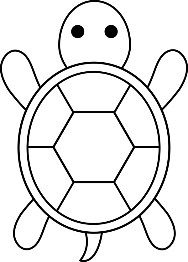 Free Turtle Black And White Line Art Ball Clipart Clipart Transparent Background