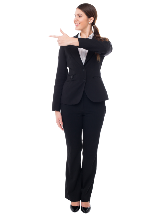 Free Business Woman Clothing Suit Standing Clipart Clipart Transparent Background