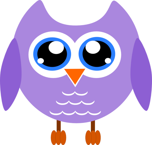 Free Bird Owl Purple Bird Clipart Clipart Transparent Background
