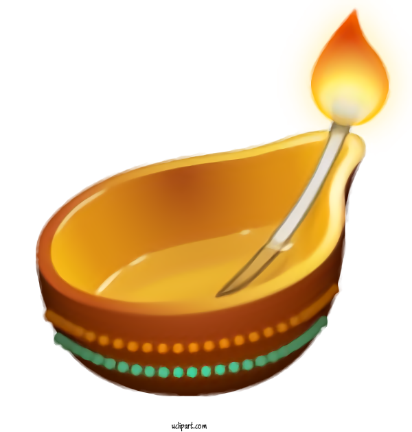 Free Holidays Bowl Yellow Tableware For Diwali Clipart Transparent Background