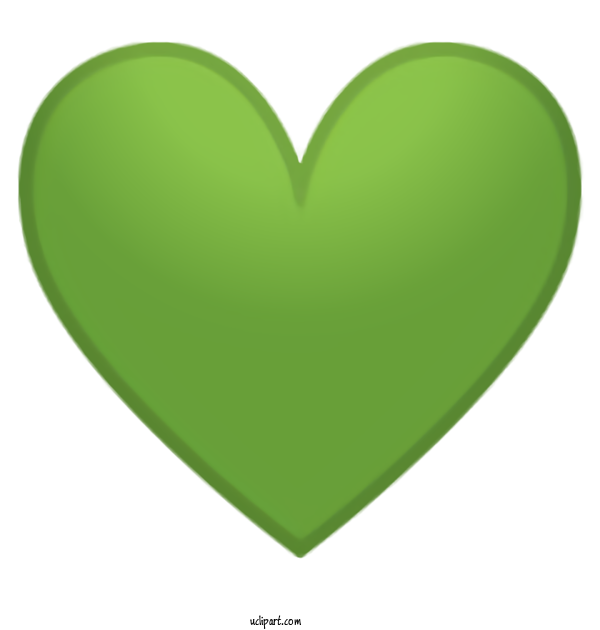 Free Holidays Green Heart Leaf For Saint Patricks Day Clipart Transparent Background