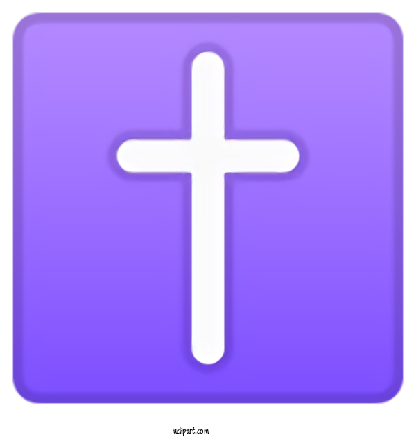 Free Holidays Purple Cross Violet For Easter Clipart Transparent Background