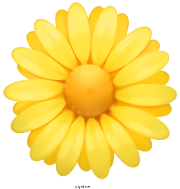 Free Holidays Yellow Gerbera Petal For Easter Clipart Transparent Background