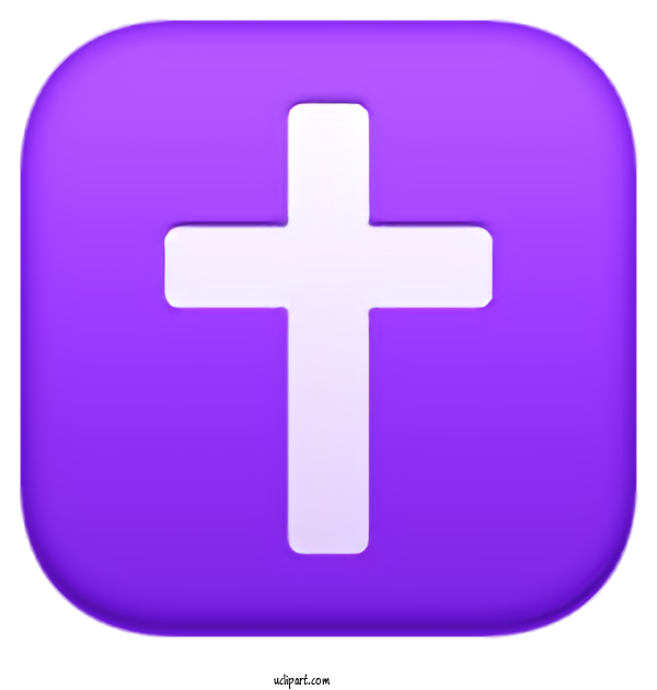 Free Holidays Purple Cross Violet For Easter Clipart Transparent Background