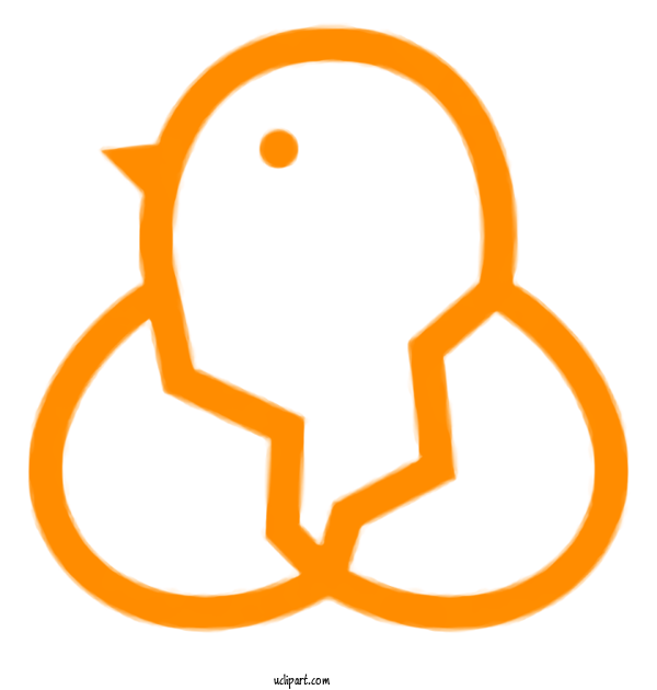 Free Holidays Orange Symbol Circle For Easter Clipart Transparent Background