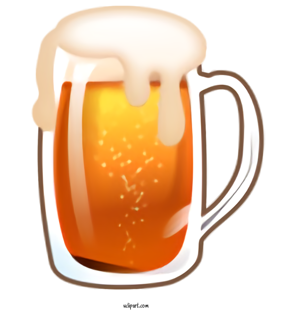 Free Holidays Beer Glass Orange Mug For Saint Patricks Day Clipart Transparent Background