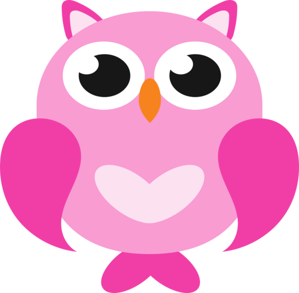 Free Bird Pink Owl Bird Clipart Clipart Transparent Background