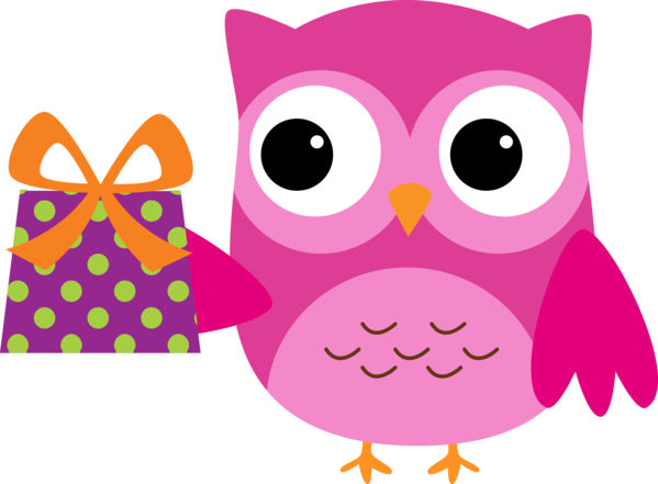 Free Bird Pink Owl Snout Clipart Clipart Transparent Background