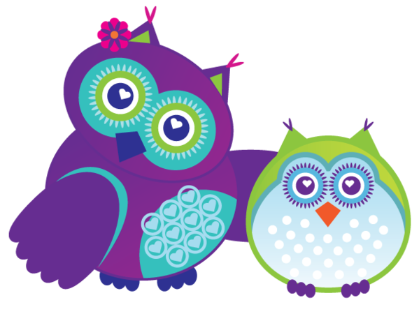 Free Bird Owl Pink Purple Clipart Clipart Transparent Background