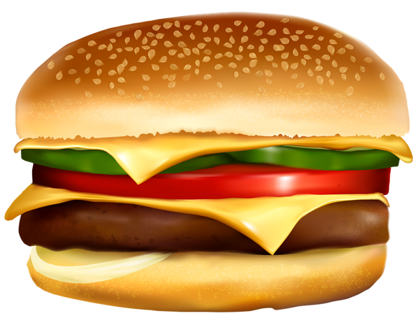 Free Breakfast Hamburger Fast Food Cheeseburger Clipart Clipart Transparent Background